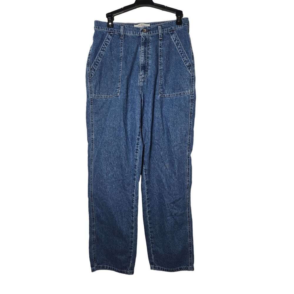 Faded Glory Women‎ High-Waisted Medium Wash Blue Denim Jeans 16 Y2K Casual Baggy